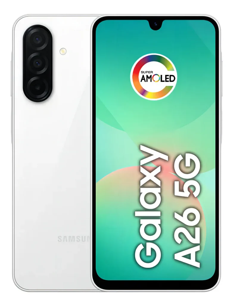 Celular Samsung Galaxy A26 5g 256gb, 8gb Ram, Câmera De 50mp, Ip67, Tela Super Amoled 6.7, Nfc – Branco