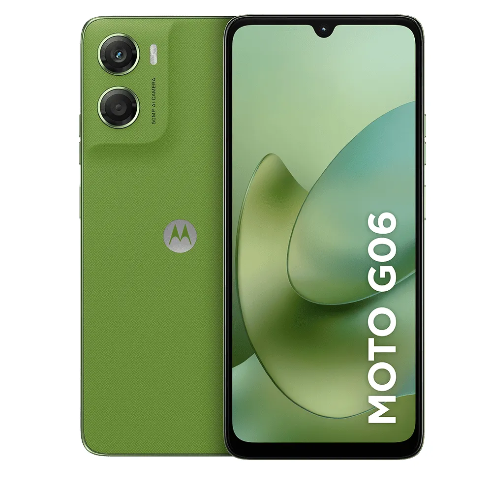 Smartphone Motorola Moto G06 256gb 12gb (4gb Ram + 8gb Ram Boost) E Camera 50mp Com Ai Bateria De 5200 Mah Tela 6.9 – Verde