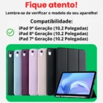 Capa Case Anti Shock Sleep Para iPad 9a 8a 7a Geração 10.2