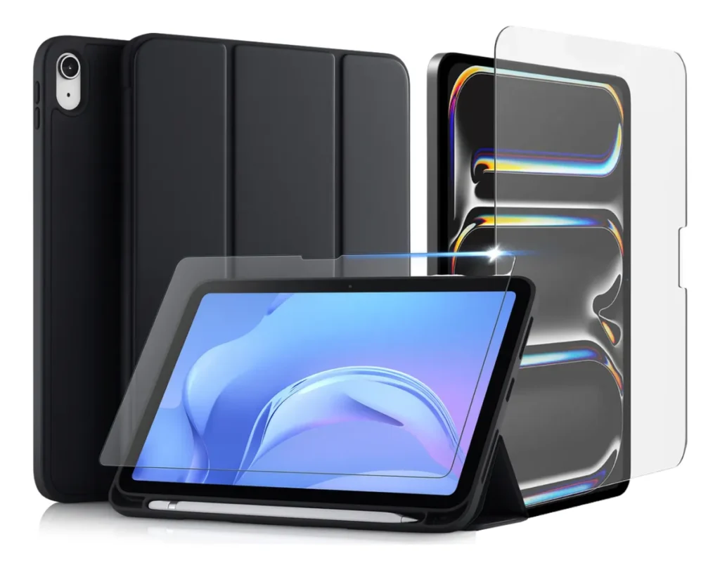 Capa Case Para iPad 11a Geração A16 + Película De Vidro 3d
