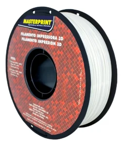 Filamento Impressão 3D 1,75mm 1kg Masterprint PETG Cores Branco e Preto