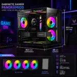 Gabinete Gamer Aquário Hayom com 4 Cooler
