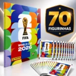 Kit Álbum Copa do Mundo Fifa 2026 Capa Mole mais Figurinhas