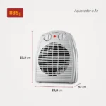 Aquecedor Doméstico Elétrico 3 em 1 A-08 Mondial