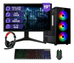 PC Gamer i7 3.4GHz 16GB SSD 480GB Placa de Vídeo 4GB