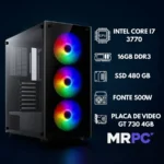 PC Gamer i7 3.4GHz 16GB SSD 480GB Placa de Vídeo 4GB