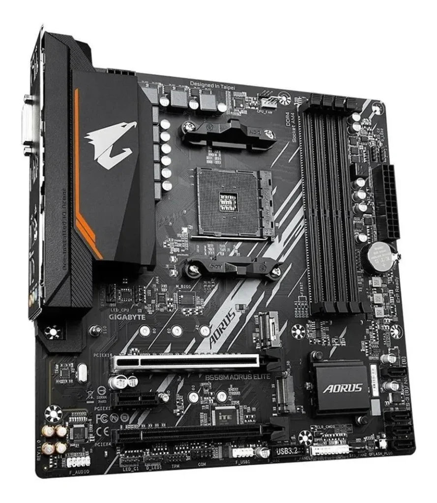 Placa Mãe Gigabyte B550M Aorus Elite AM4 DDR4
