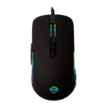 Mouse Gamer TGT GM75 Rainbow 3600DPI 6 Botões Preto