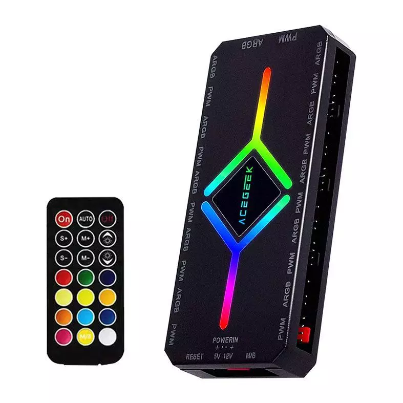 Controladora Acegeek Hub10 10 Portas ARGB e PWM